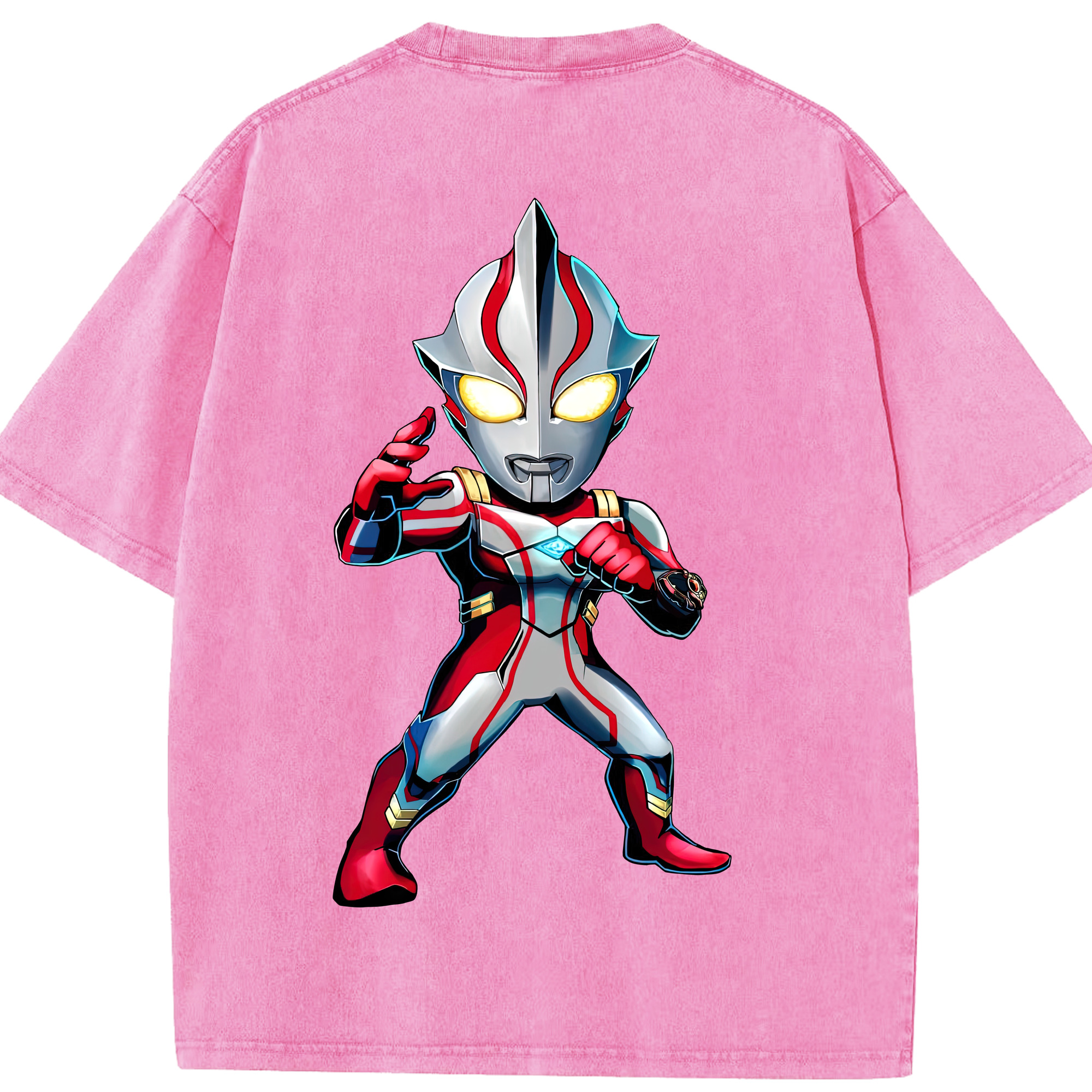 （画像用） ウルトラマン Ultraman 綿100% ヴィンテージ風 半袖Tシャツ（背面プリント）